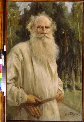 Portrait of the author Leo N. Tolstoy (1828-1910)