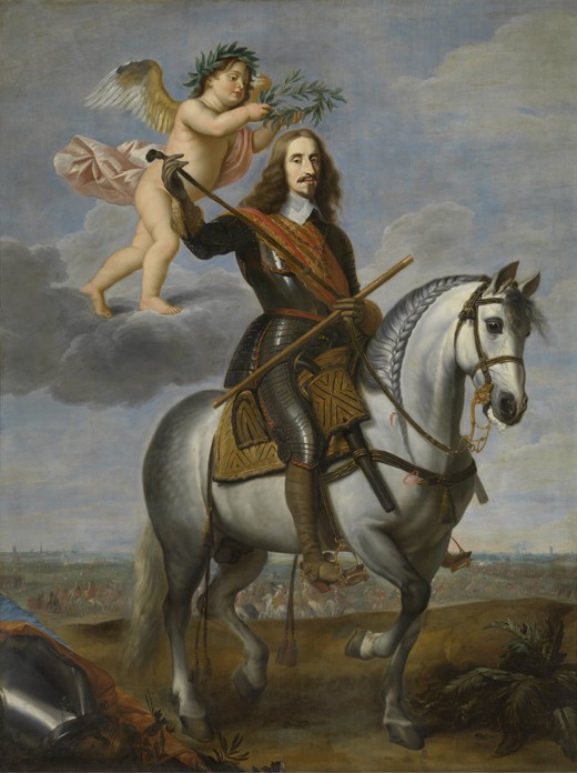 Equestrian portrait of Archduke Leopold Wilhelm of Austria (1614-1662) à Jan van den Hoecke