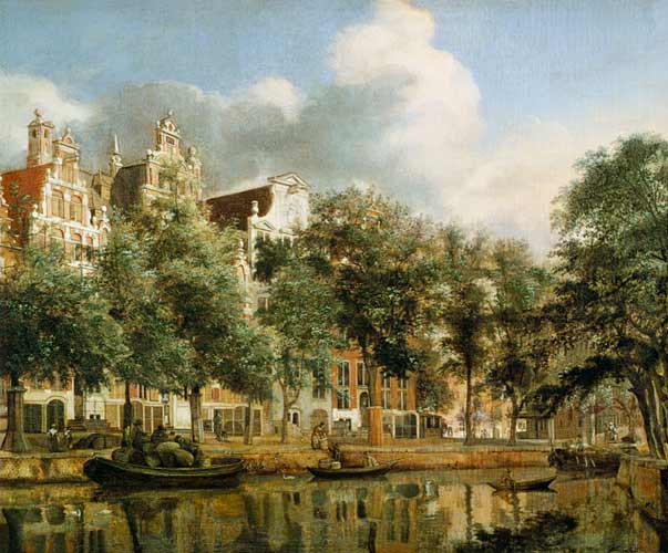 The Herengracht, Amsterdam à Jan van der Heyden