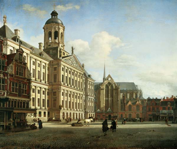 The New Town Hall, Amsterdam à Jan van der Heyden