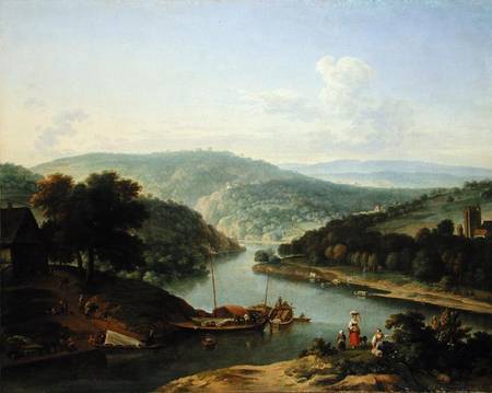 River Landscape à Jan van der le Jeune Meer