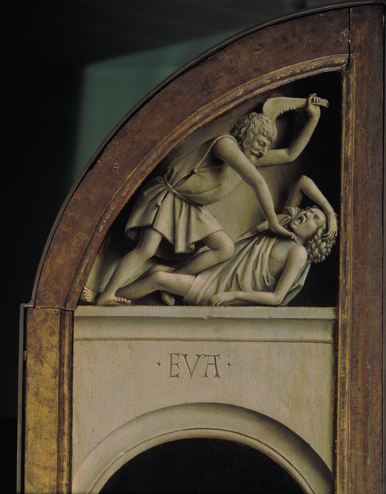 Cain kills Abel , Ghent Altarpiece à Jan van Eyck