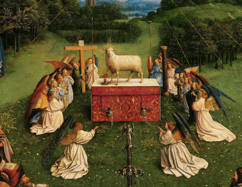 Agnus Dei , Ghent Altar à Jan van Eyck