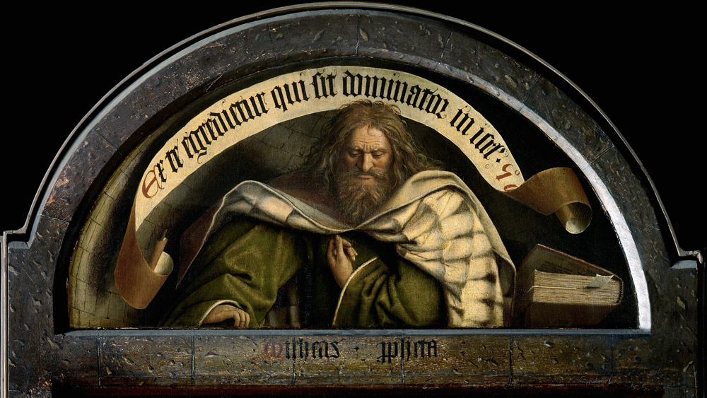 Prophet Micah , van Exck, Ghent Altar à Jan van Eyck