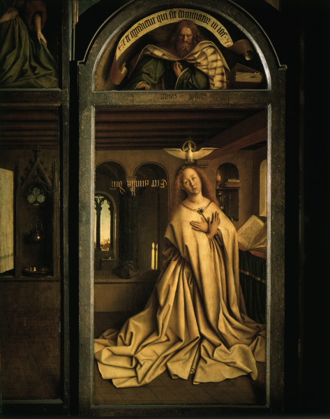 Ghent Altar, Mary à Jan van Eyck