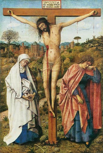 Crucifixion à Jan van Eyck