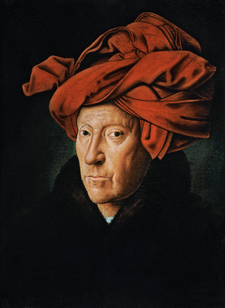 Porträt eines Mannes mit rotem Turban à Jan van Eyck
