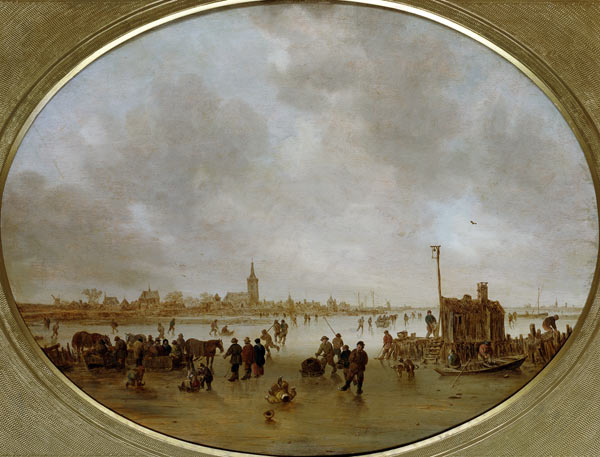 l'hiver au fleuve à Jan van Goyen