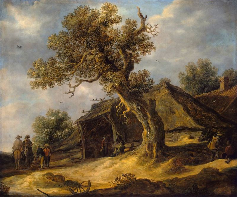 Landscape with an Oak à Jan van Goyen