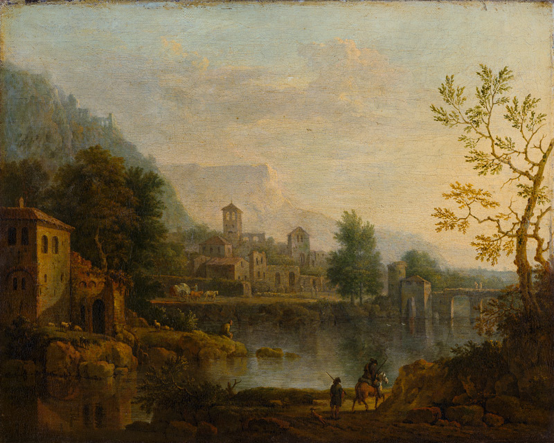 Italian Landscape à Jan van Huysum