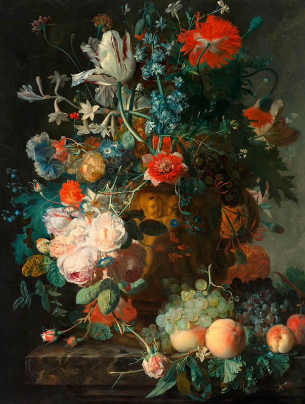 Stillleben mit Früchten und Blumen à Jan van Huysum