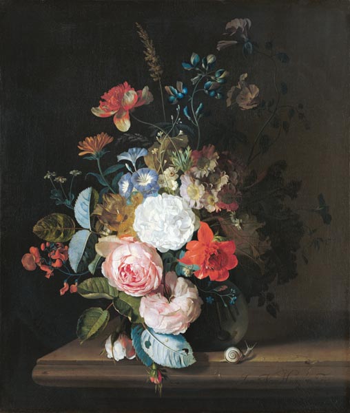 bouquet de fleurs. à Jan van Huysum