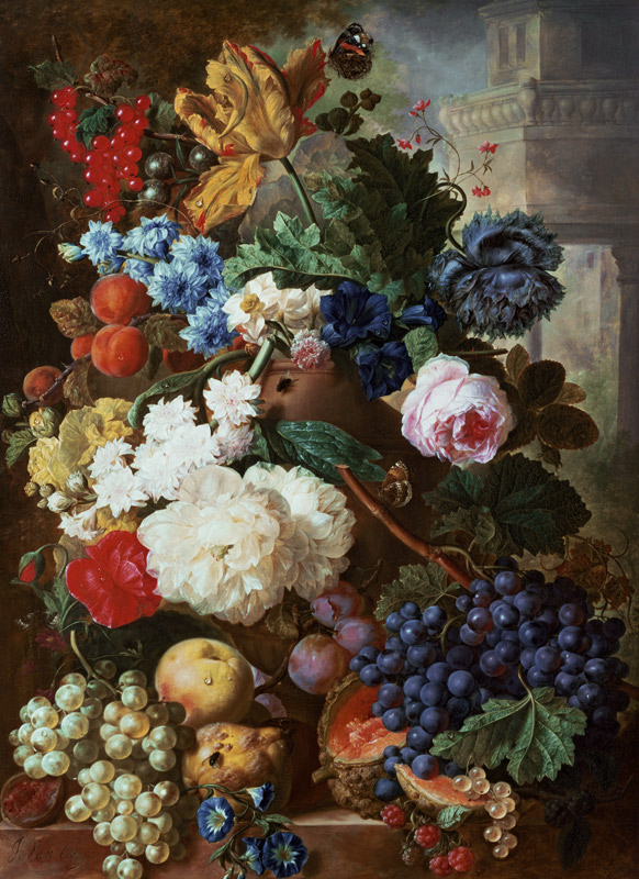 Flowers and Fruit à Jan van Os
