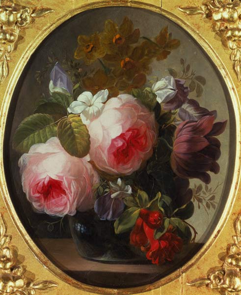 Roses and Other Flowers in a Vase à Jan van Os