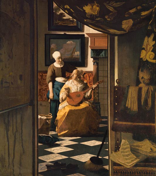 La lettre d'amour à Johannes ou Jan  Vermeer de Delft