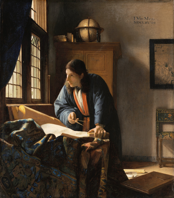 The Geographer à Johannes ou Jan  Vermeer de Delft