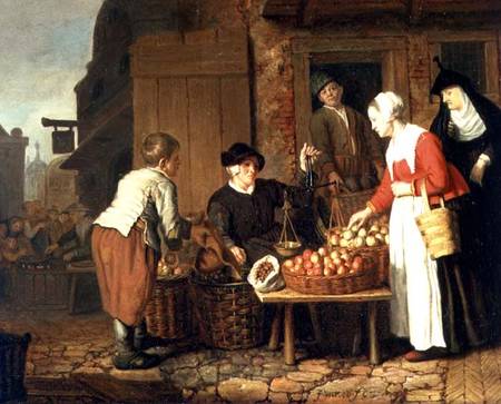 The Fruit Seller à Jan Victors