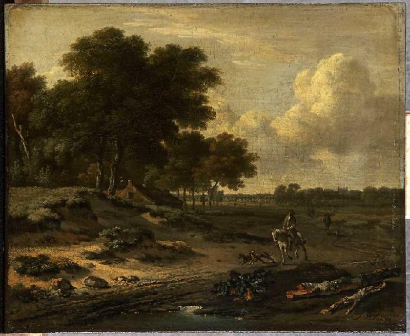 Landschaft mit Reiter. à Jan Wijnants