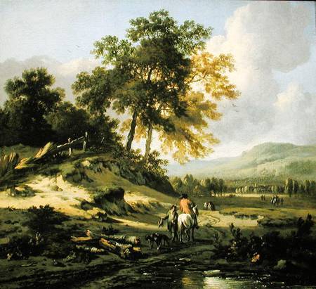 Landscape with Figures à Jan Wynants