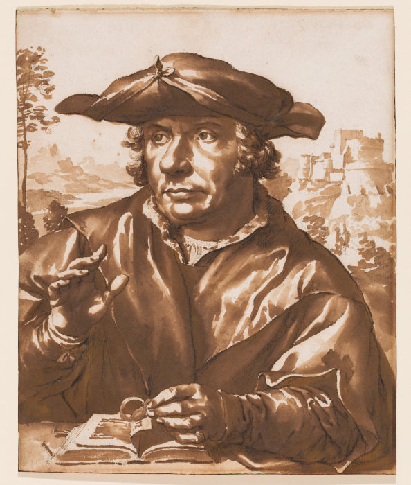 Portrait of a scholar à Jan de Bisschop