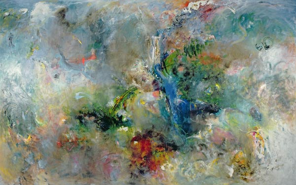 Valley of the Waterfalls, 1994 (oil on canvas)  à Jane  Deakin