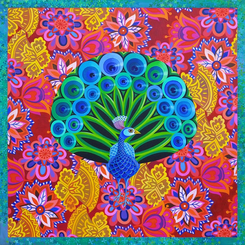 Peacock and pattern à Jane Tattersfield