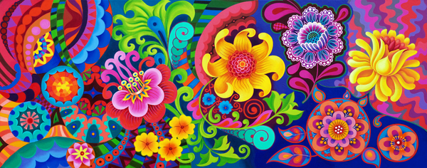 Flower pattern à Jane Tattersfield