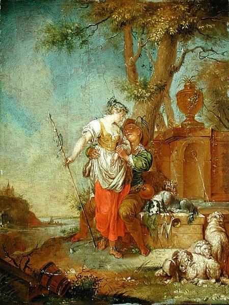 Shepherd and Shepherdess à Januarius Zick