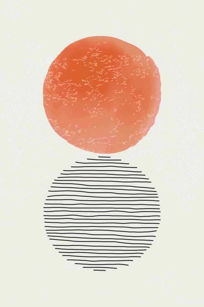 Orange Watercolor Shapes Series #4 à jay stanley