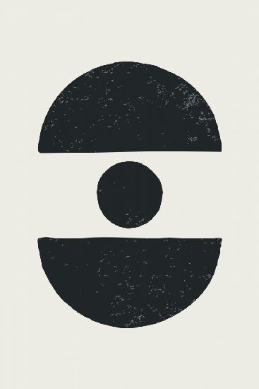 Black Abstract Shapes Series #4