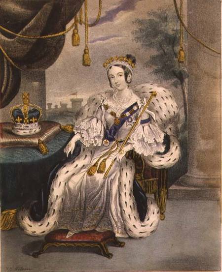 Her Majesty the Queen (in coronation robes) à J.C. Wilson