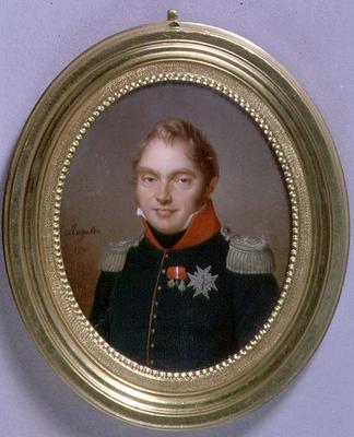 Portrait Miniature of Charles Ferdinand, Duc de Berry (1778-1820) 1814 (w/c on ivory) à Jean-Baptiste-Jacques Augustin