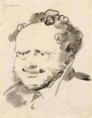 Portrait of Gueminee (ink on paper) à Jean-Baptiste Isabey