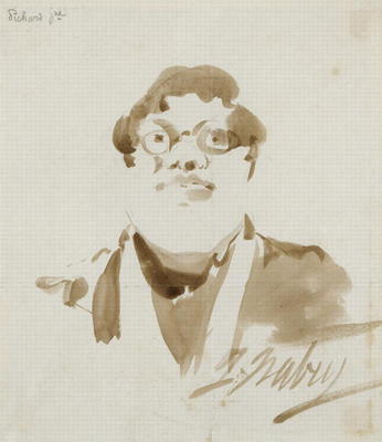 Portrait of Pichard (ink on paper) à Jean-Baptiste Isabey