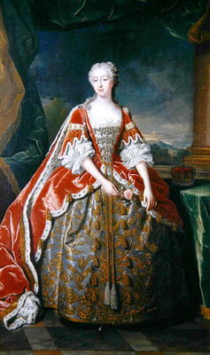 Princess Augusta (oil on canvas) à Jean-Baptiste van Loo