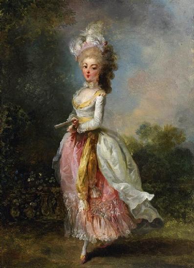 Portrait of Marie-Madeleine Guimard, called Mademoiselle Guimard, ballerina of the Paris Opera
