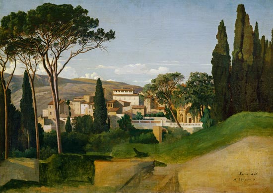 View of a Roman Villa à Jean Achille Benouville