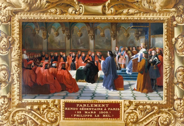 Philip IV the Fair establishes the Parliament in Paris in 1303 à Jean Alaux
