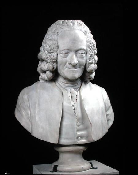 Bust of Francois Marie Arouet de Voltaire (1694-) à Jean-Antoine Houdon