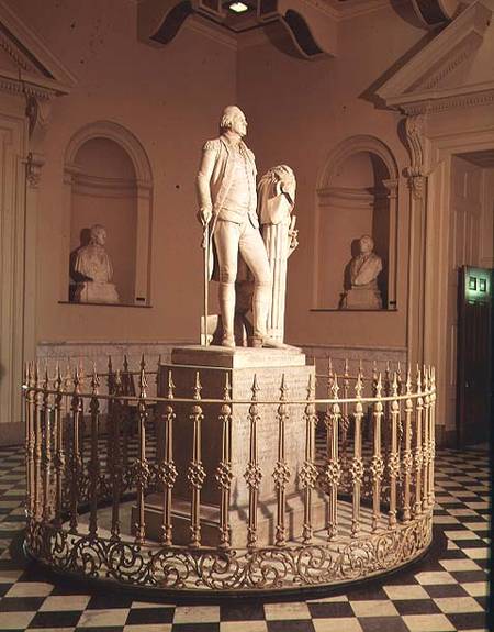 Statue of George Washington (1732-99) à Jean-Antoine Houdon