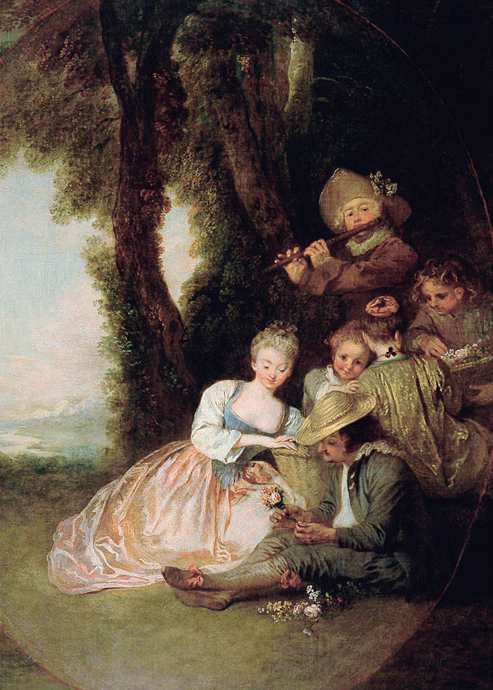 The Declaration Of Love à Jean Antoine Watteau