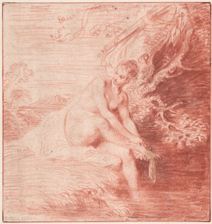 Diana Bathing à Jean Antoine Watteau