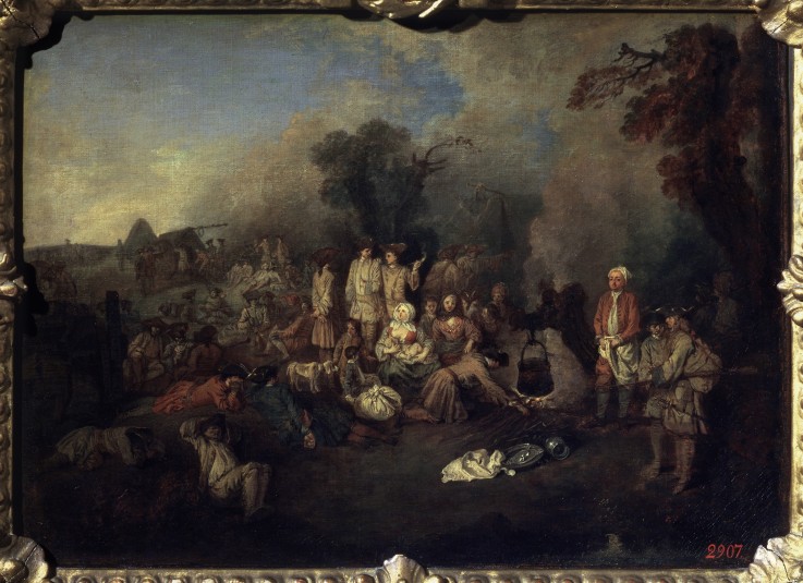 Bivouac à Jean Antoine Watteau