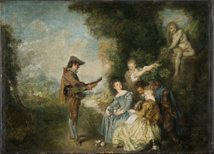 The Love Lesson à Jean Antoine Watteau