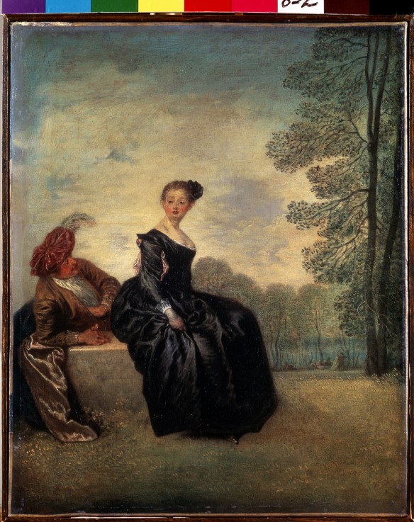 A capricious Woman (La Boudeuse) à Jean Antoine Watteau