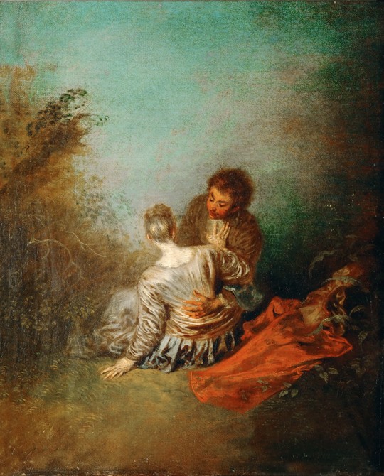 Le Faux Pas (The Mistaken Advance) à Jean Antoine Watteau