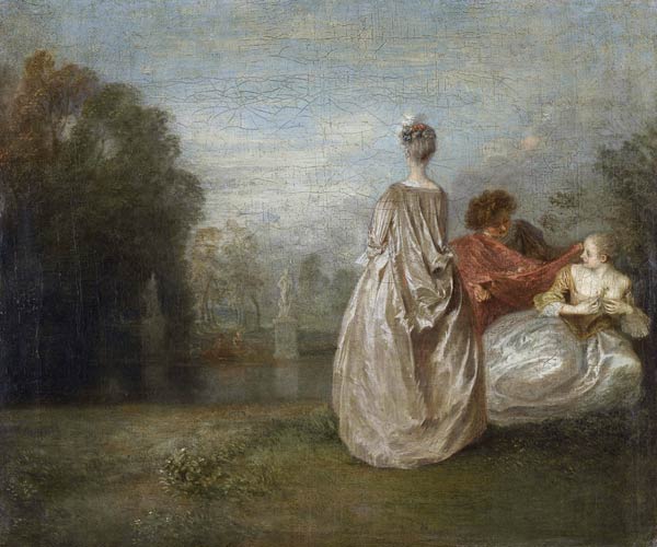 The Two Cousins (Les Deux Cousines) à Jean Antoine Watteau