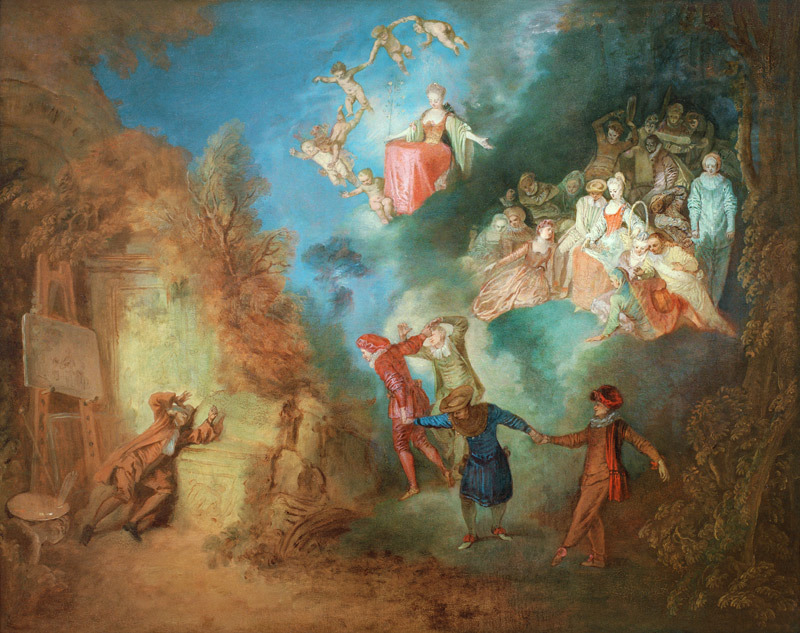 A.Watteau, Der Traum des Künstlers à Jean-Antoine Watteau