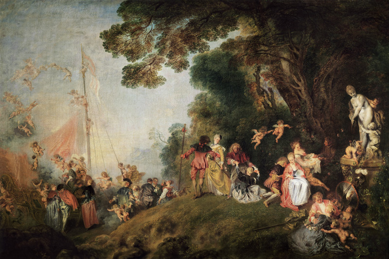Embarquement pour Cythère à Jean-Antoine Watteau