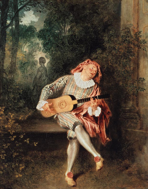 Watteau / Mezzetin / c. 1718/19 à Jean-Antoine Watteau